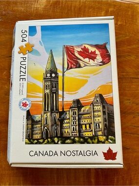 Canada 🇨🇦 Parliament Nostalgia 504-Piece  Puzzle - Multicolor -Made in Canada